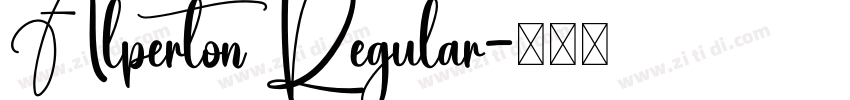 Alperton Regular字体转换
